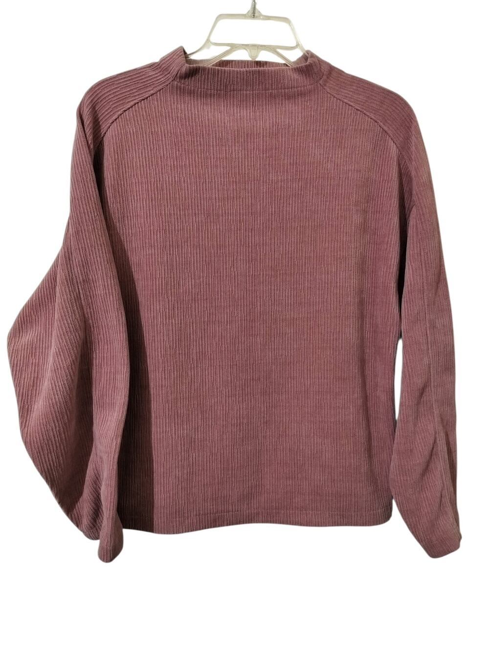 5969) Madewell Woodrose Jacquard Stripe Funnel Neck Sweater Small